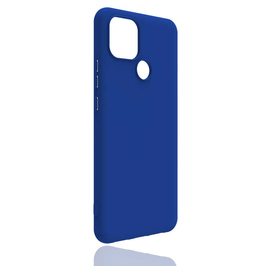 Realme C25 Kılıf Zore Biye Silikon Mavi