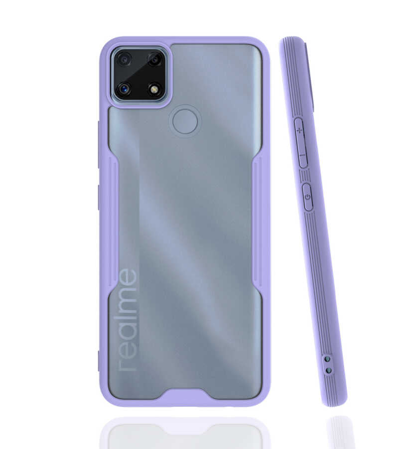 Realme C25 Kılıf Zore Parfe Kapak Lacivert