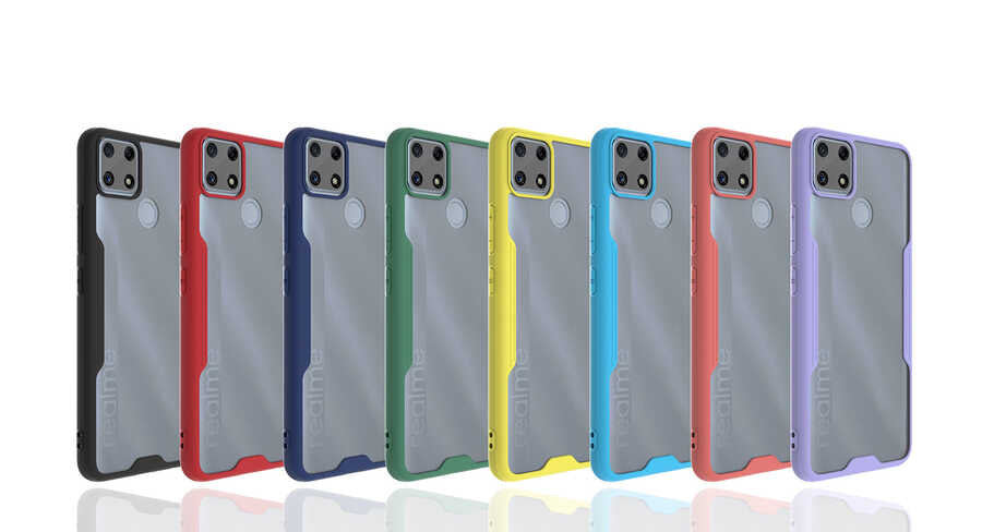 Realme C25 Kılıf Zore Parfe Kapak Lacivert