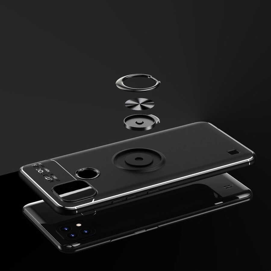 Realme C25 Kılıf Zore Ravel Silikon Kapak Mavi