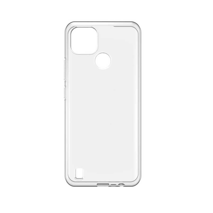Realme C25 Kılıf Zore Süper Silikon Kapak Renksiz