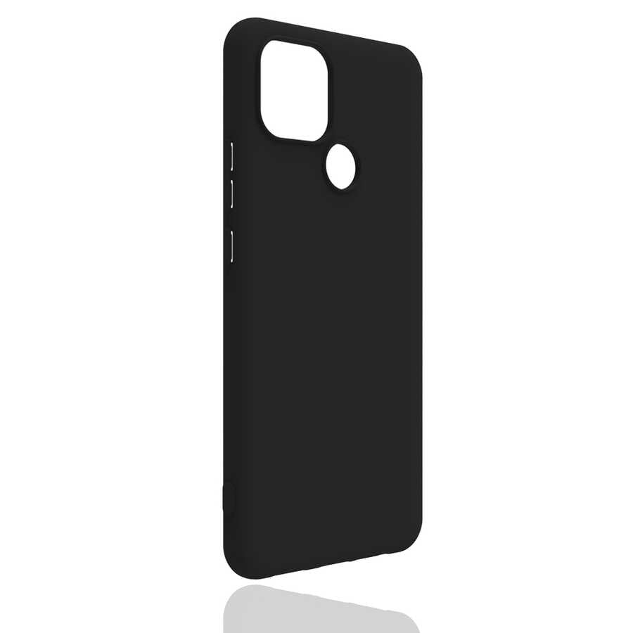 Realme C25Y Kılıf Zore Biye Silikon Siyah