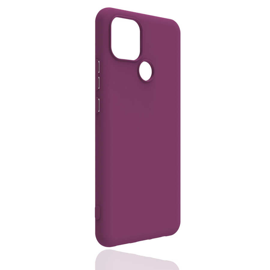 Realme C25Y Kılıf Zore Biye Silikon Siyah