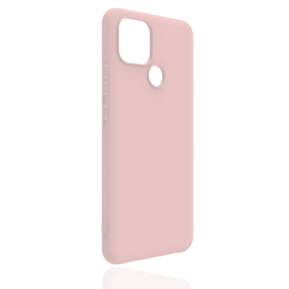 Realme C25Y Kılıf Zore Biye Silikon Pembe Açık