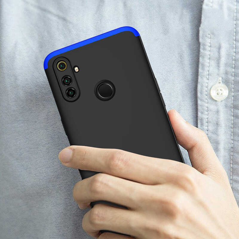 Realme C3 Kılıf Zore Ays Kapak Siyah