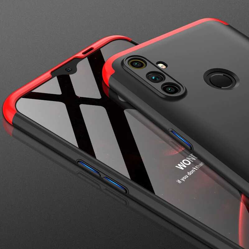 Realme C3 Kılıf Zore Ays Kapak Siyah