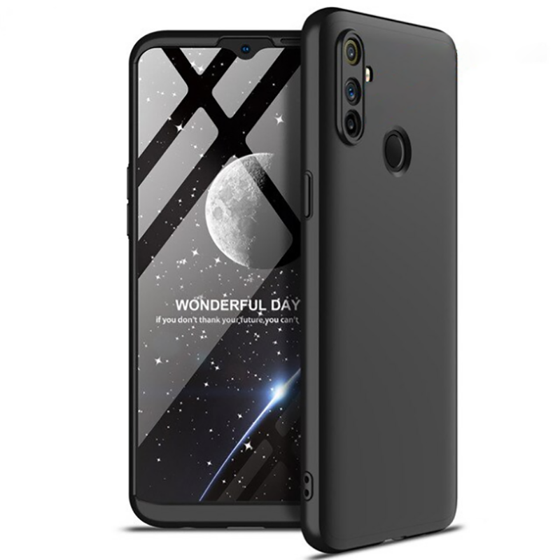 Realme C3 Kılıf Zore Ays Kapak Siyah