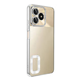 Realme C53 Kılıf Kamera Korumalı Logo Gösteren Zore Omega Kapak Mavi