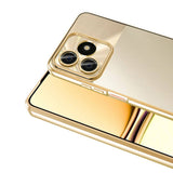 Realme C53 Kılıf Kamera Korumalı Logo Gösteren Zore Omega Kapak Mavi
