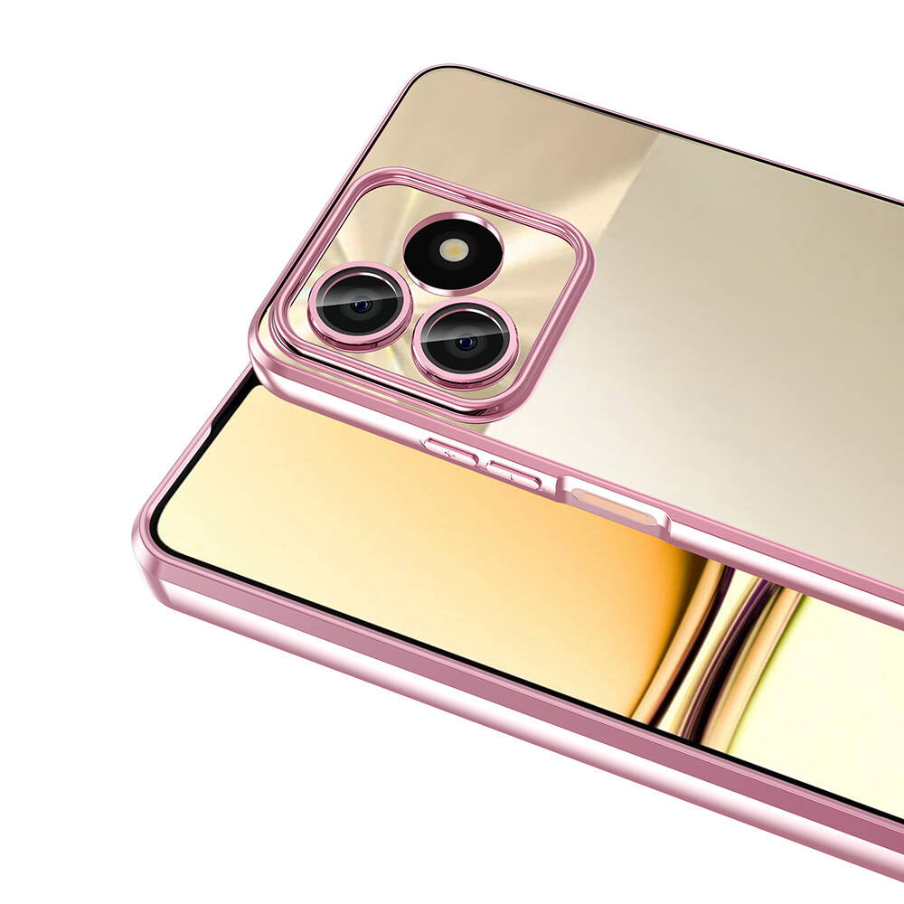 Realme C53 Kılıf Kamera Korumalı Logo Gösteren Zore Omega Kapak Mavi