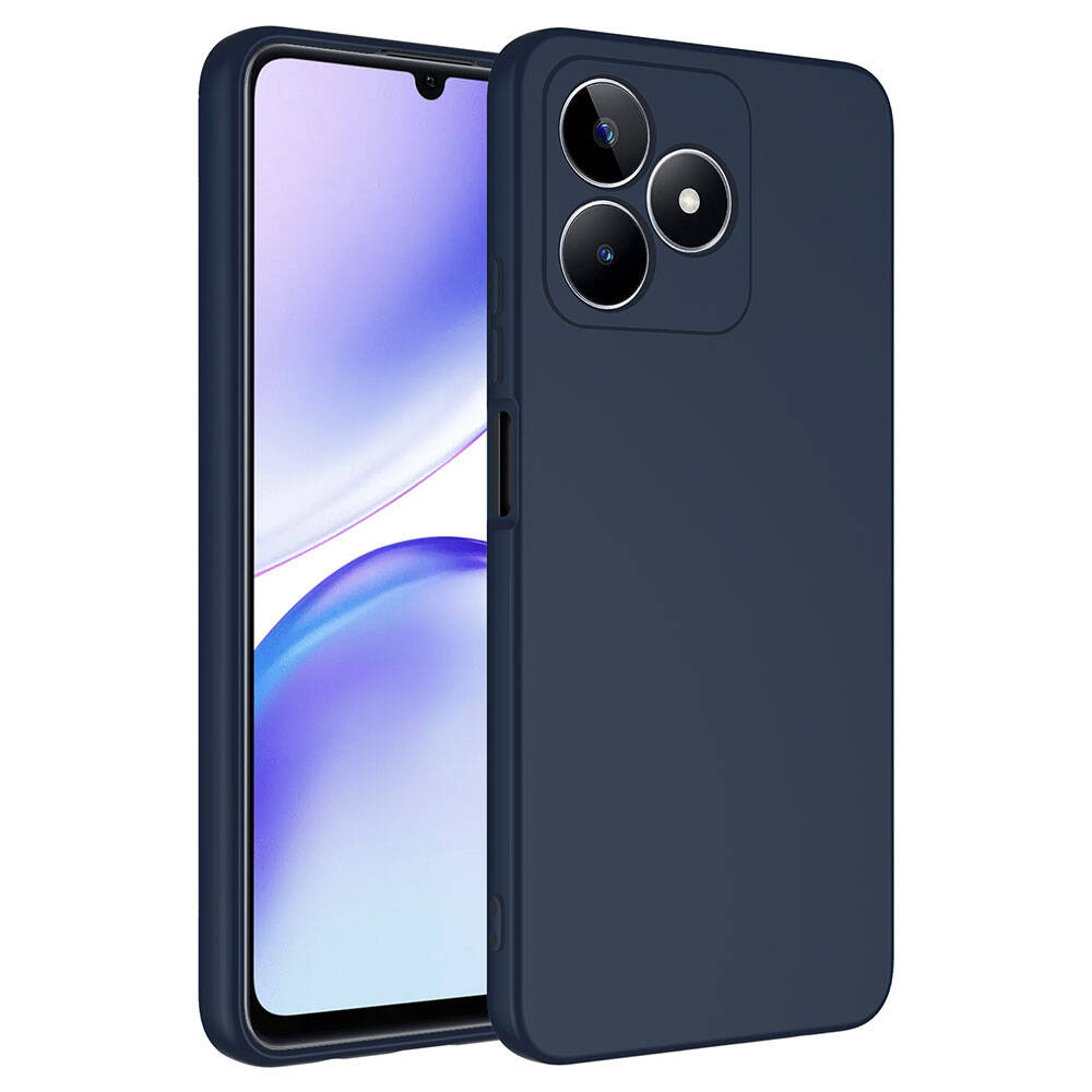 Realme C53 Kılıf Zore Mara Lansman Kapak Lacivert