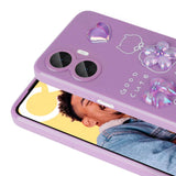 Realme C55 Kılıf Kabartma Figürlü Parlak Zore Toys Silikon Kapak Beyaz
