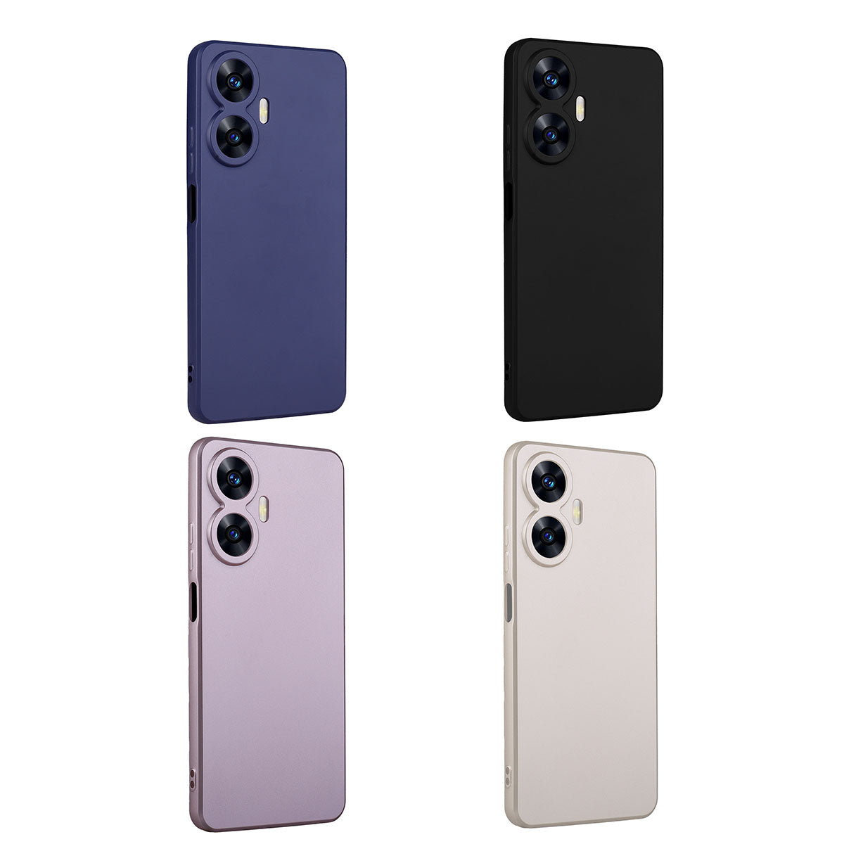 Realme C55 Kılıf Zore Premier Silikon Kapak Lacivert