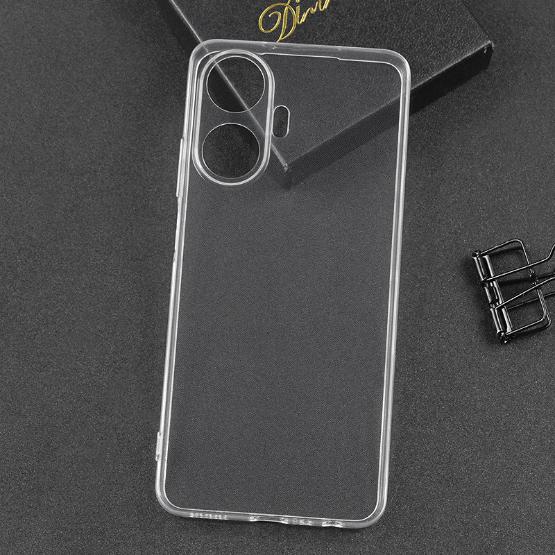Realme C55 Kılıf Zore Süper Silikon Kapak Renksiz
