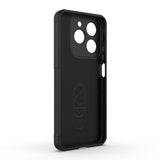 Realme C61 Kılıf Esnek TPU Oyuklu Arka Yüzey Tasarımlı Zore Etnik Silikon Kapak Lacivert