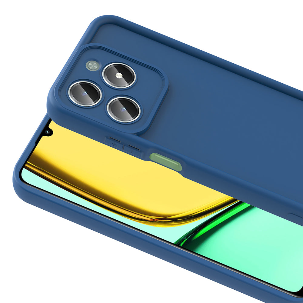 Realme C61 Kılıf Kamera Korumalı Zore Ananas Kapak Siyah