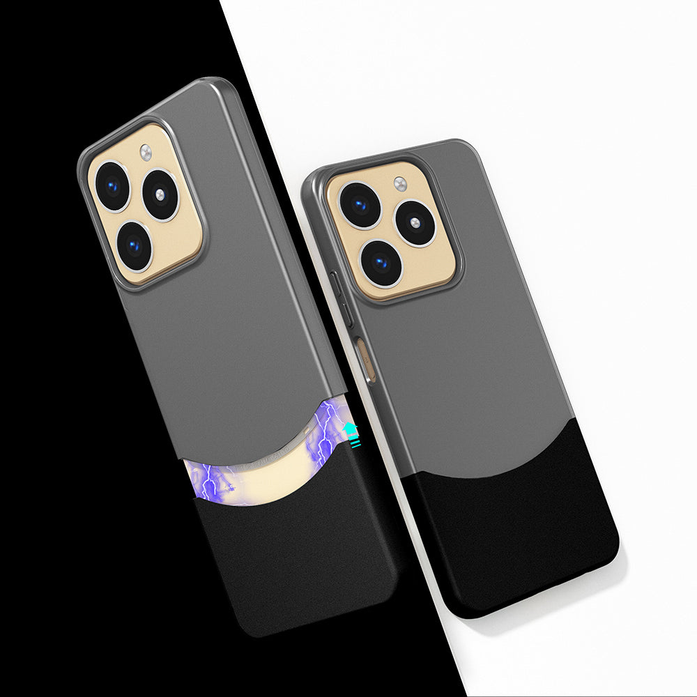 Realme C61 Kılıf Mıknatıslı Zore Duble Kapak Siyah