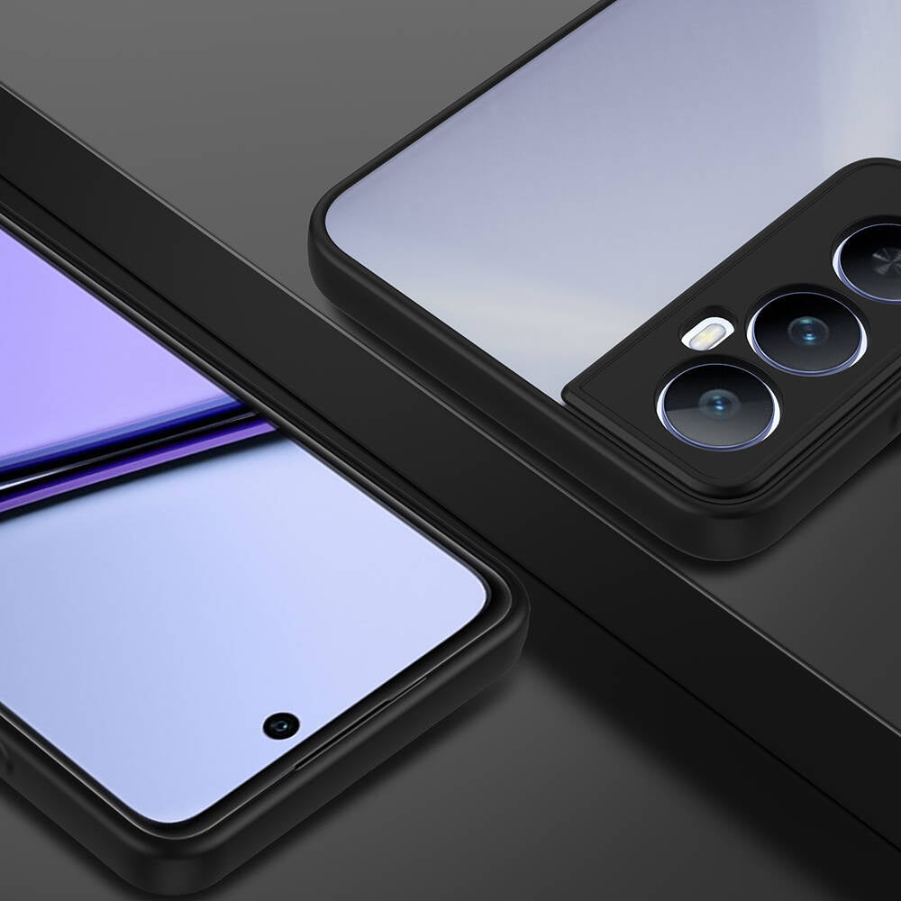 Realme C65 4G Kılıf Zore Hux Kapak Siyah