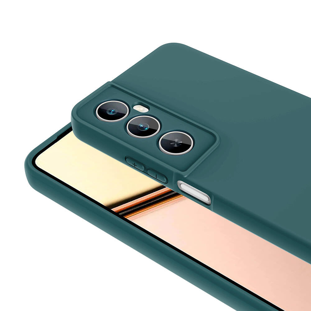 Realme C65 4G Kılıf Zore Mara Lansman Kapak Koyu Yeşil