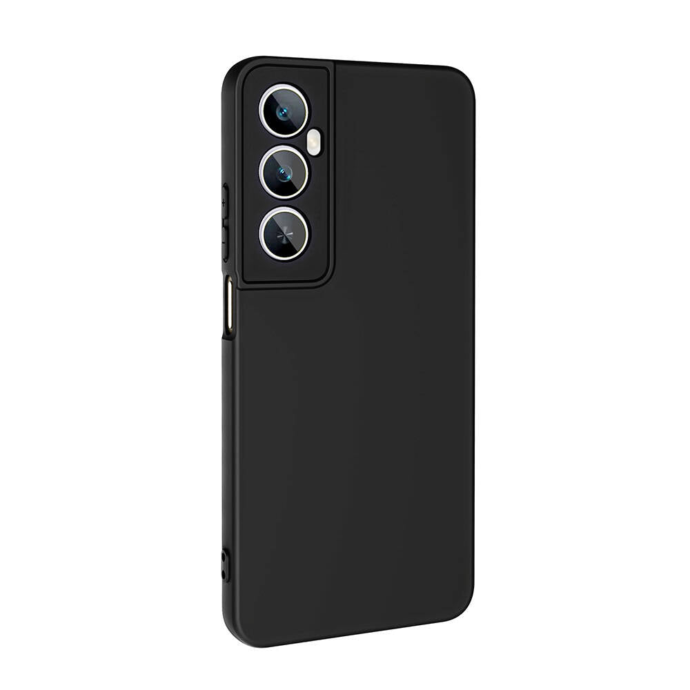 Realme C65 4G Kılıf Zore Mara Lansman Kapak Siyah