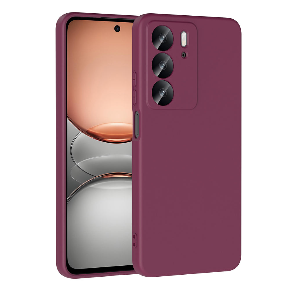 Realme C75 Kılıf Zore Mara Lansman Kapak Koyu Mor
