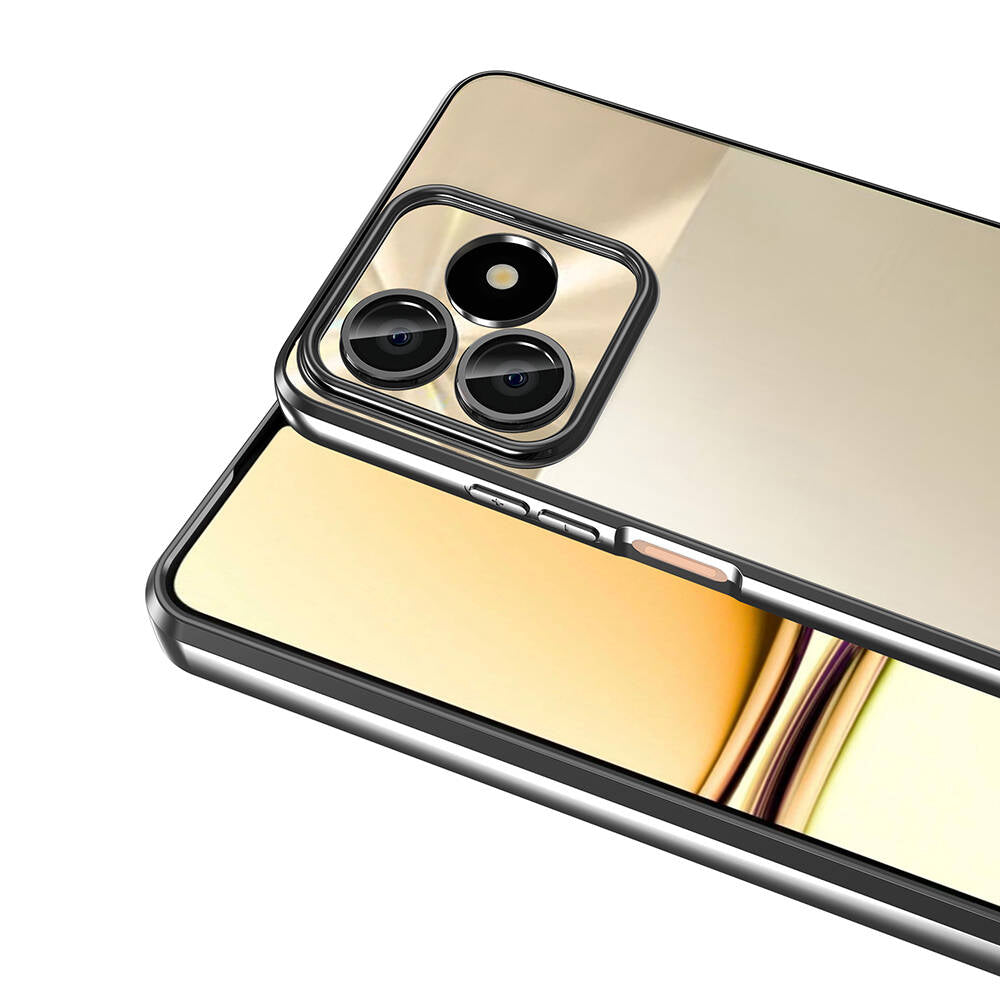 Realme Note 50 Kılıf Kamera Korumalı Logo Gösteren Zore Omega Kapak Rose Gold