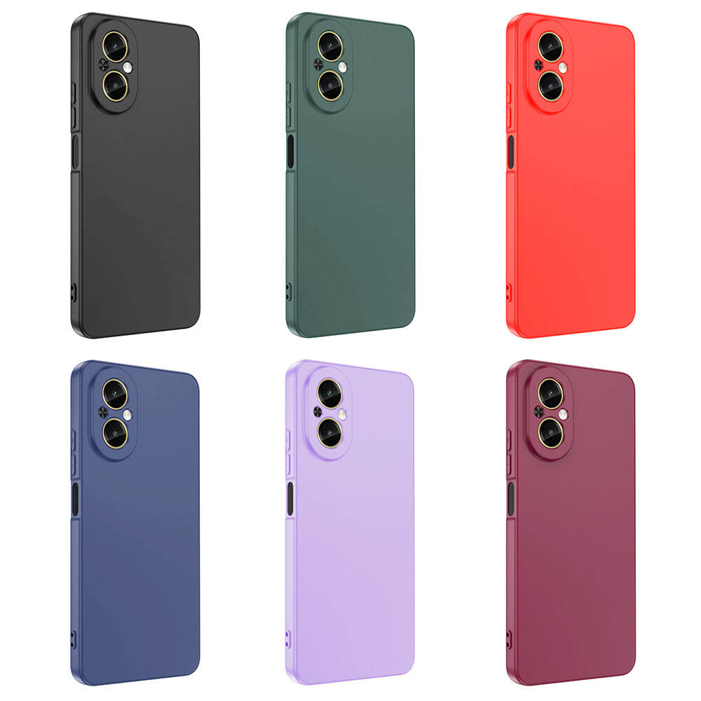 Realme 12 Lite Kılıf Zore Mara Lansman Kapak Koyu Mor