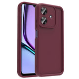 Realme Note 60 Kılıf Kamera Korumalı Zore Ananas Kapak Mürdüm