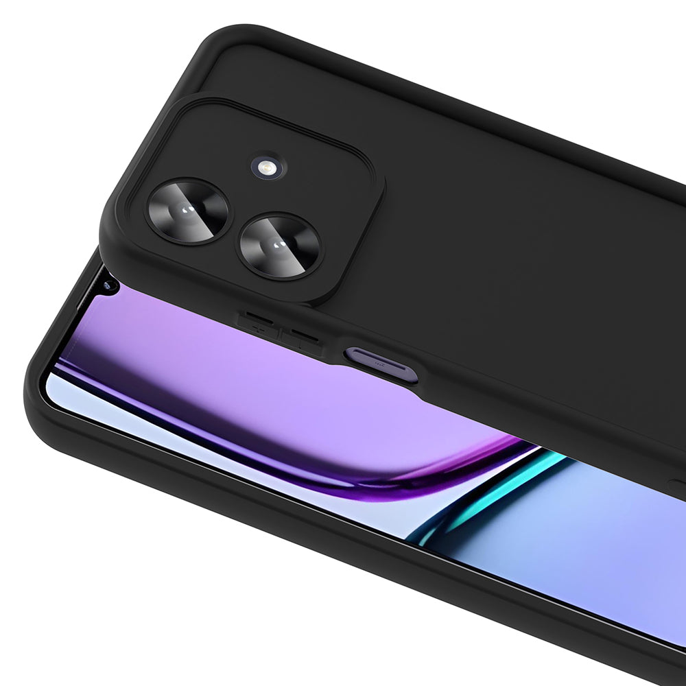 Realme Note 60 Kılıf Kamera Korumalı Zore Ananas Kapak Mürdüm