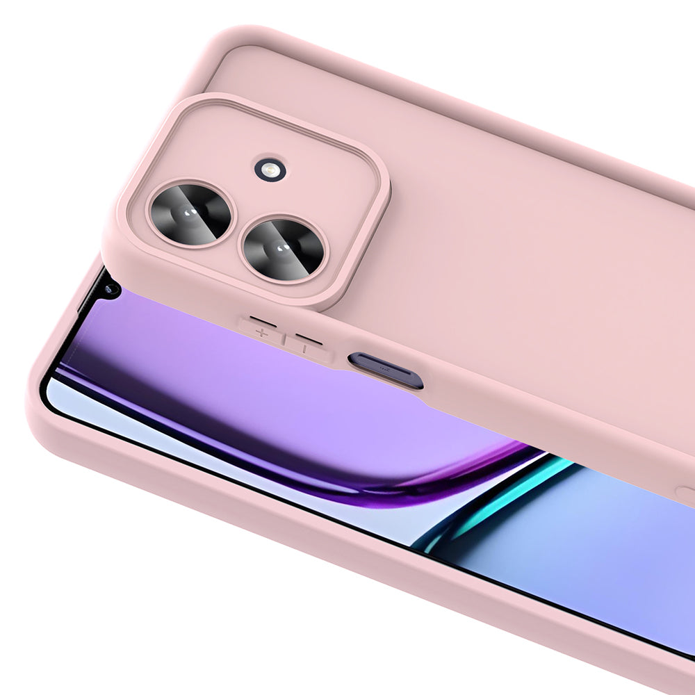 Realme Note 60 Kılıf Kamera Korumalı Zore Ananas Kapak Mürdüm