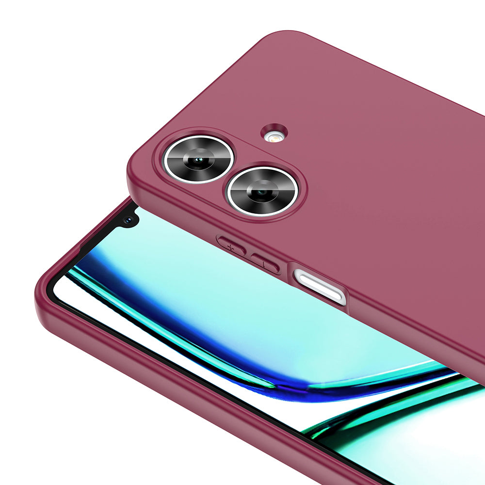 Realme Note 60 Kılıf Zore Mara Lansman Kapak Kırmızı