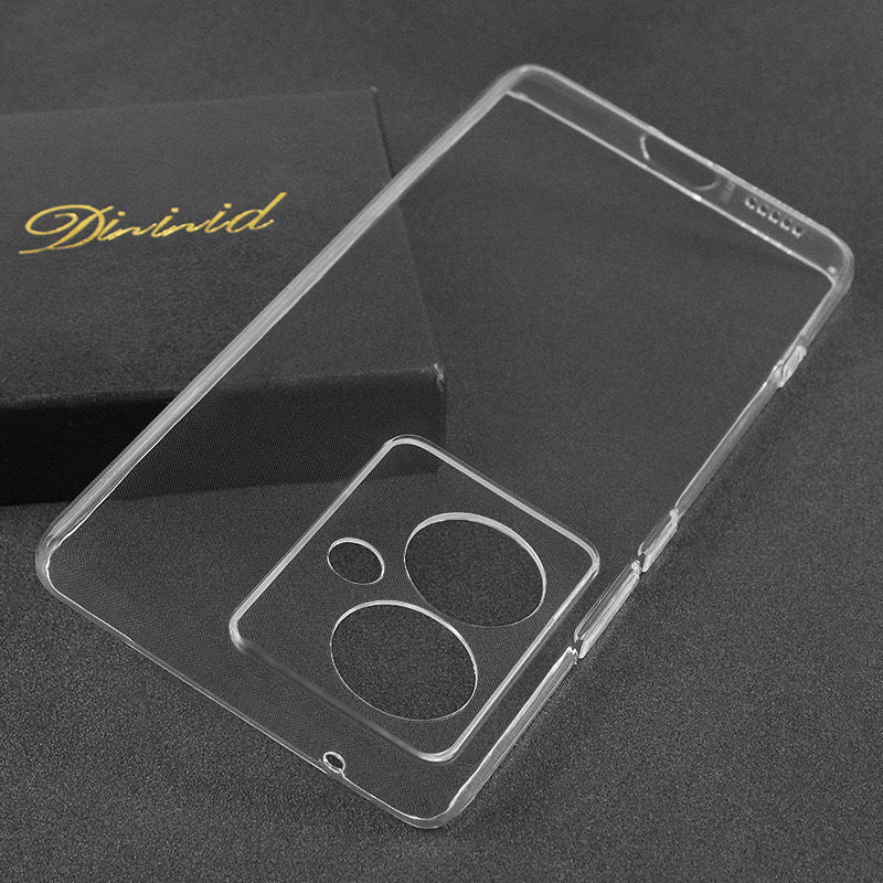 Realme Note 60 Kılıf Zore Süper Silikon Kapak Şeffaf