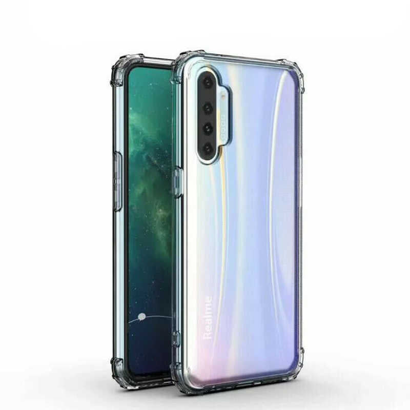 Realme XT Kılıf Zore Nitro Anti Shock Silikon Renksiz