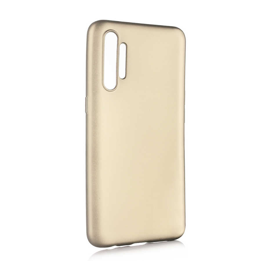 Realme XT Kılıf Zore Premier Silikon Kapak Gold