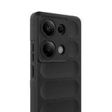 Redmi Note 13 Pro 4G Kılıf Esnek TPU Oyuklu Arka Yüzey Tasarımlı Zore Etnik Silikon Kapak Lacivert