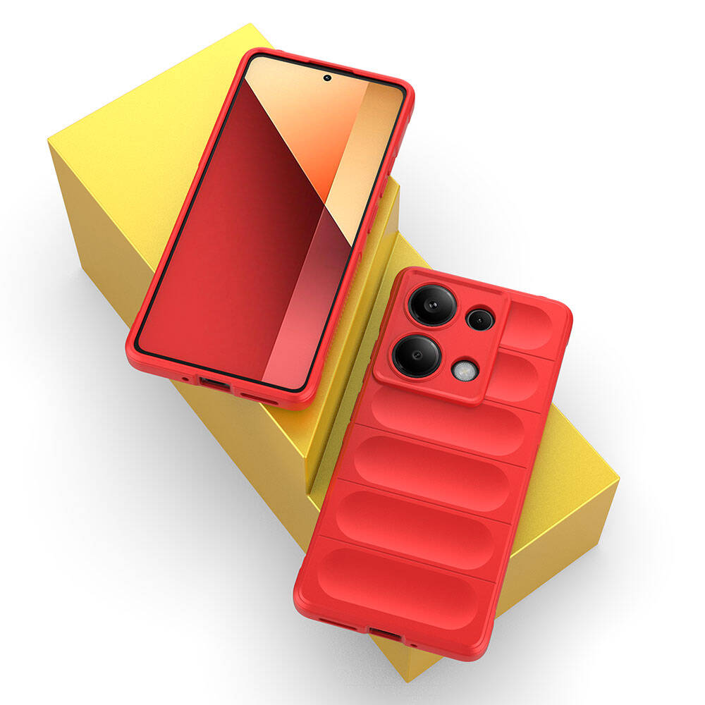 Redmi Note 13 Pro 4G Kılıf Esnek TPU Oyuklu Arka Yüzey Tasarımlı Zore Etnik Silikon Kapak Lacivert