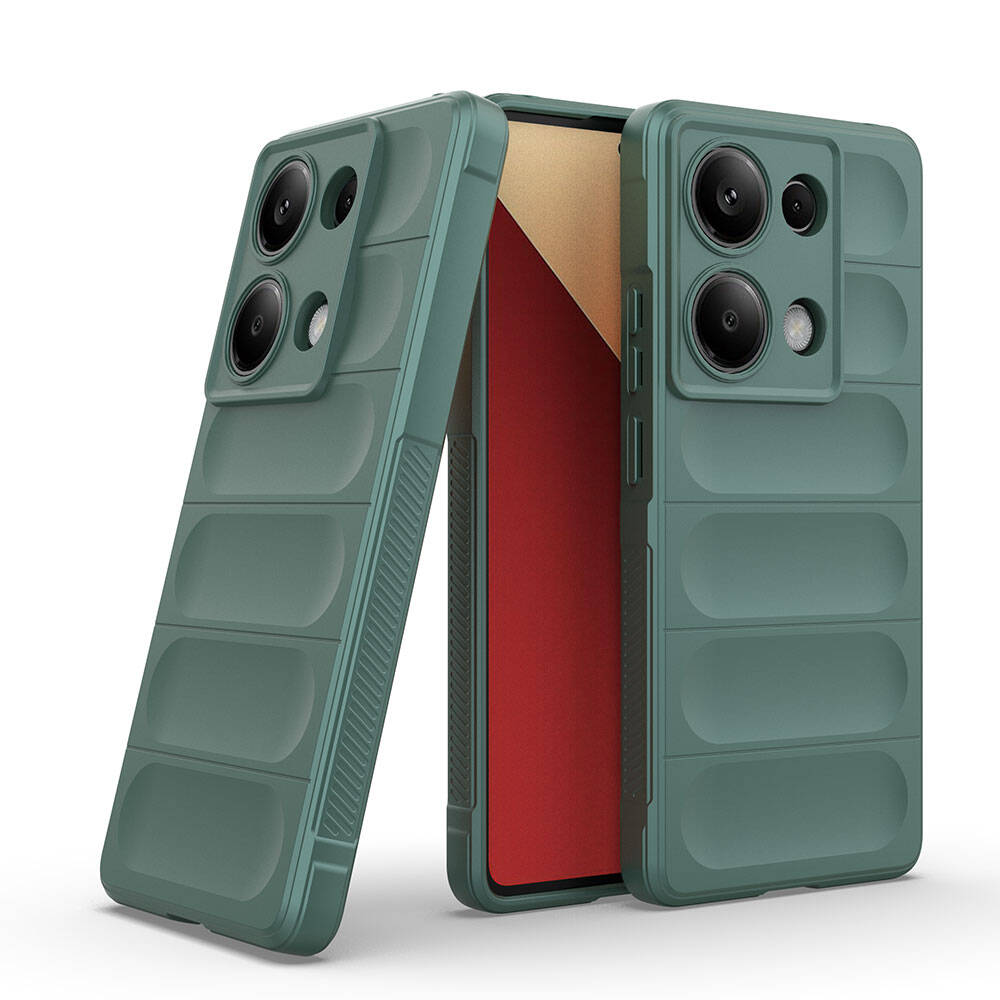 Redmi Note 13 Pro 4G Kılıf Esnek TPU Oyuklu Arka Yüzey Tasarımlı Zore Etnik Silikon Kapak Siyah