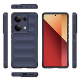 Redmi Note 13 Pro 4G Kılıf Esnek TPU Oyuklu Arka Yüzey Tasarımlı Zore Etnik Silikon Kapak Koyu Yeşil