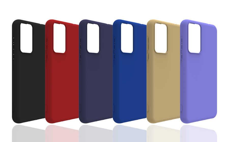 Reeder P13 Blue 2021 Kılıf Zore Biye Silikon Siyah