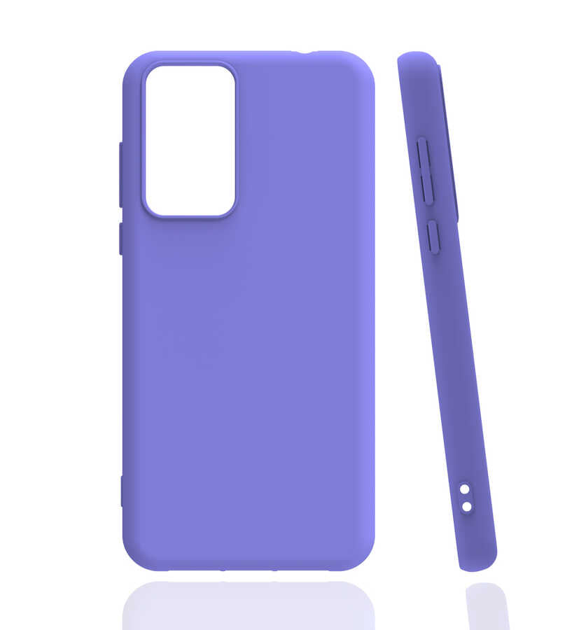 Reeder P13 Blue 2021 Kılıf Zore Biye Silikon Lila