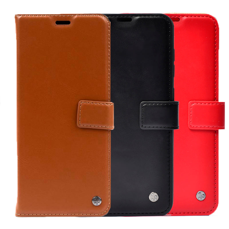 Reeder P13 Blue 2022 Kılıf Zore Kar Deluxe Kapaklı Kılıf Kırmızı