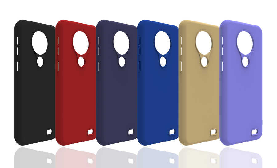 Reeder P13 Blue Max 2020 Kılıf Zore Biye Silikon Siyah