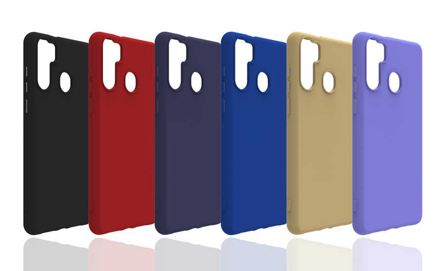 Reeder P13 Blue Max Kılıf Zore Biye Silikon Lacivert