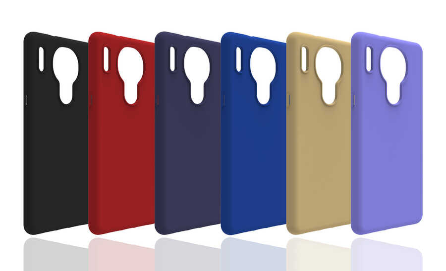 Reeder P13 Blue Max Lite Kılıf Zore Biye Silikon Gold
