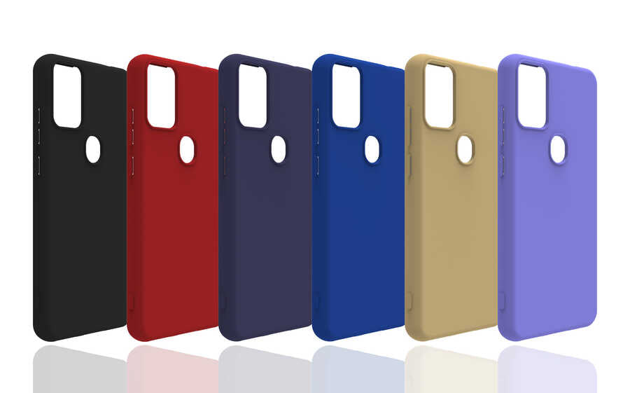 Reeder P13 Blue Max Pro Kılıf Zore Biye Silikon Lila