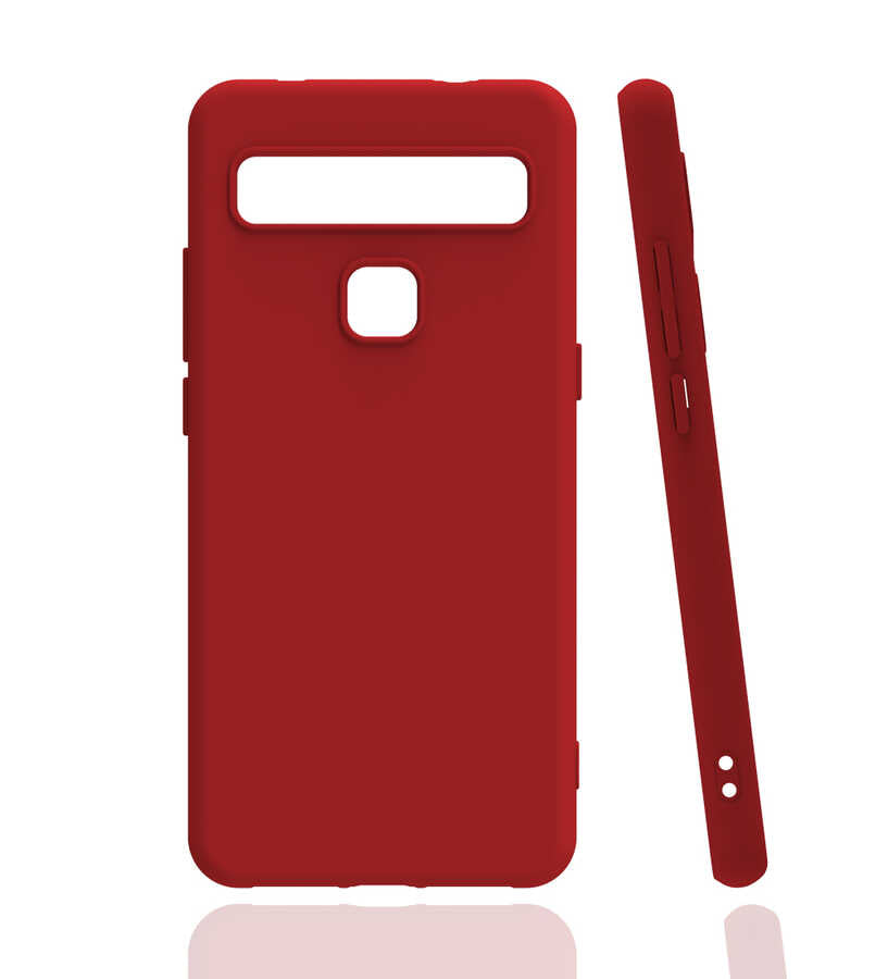 TCL 10L Kılıf Zore Biye Silikon Kırmızı