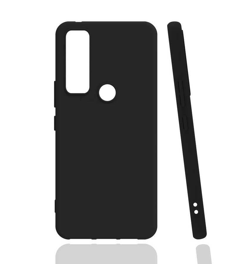 TCL 20 SE Kılıf Zore Biye Silikon Lacivert