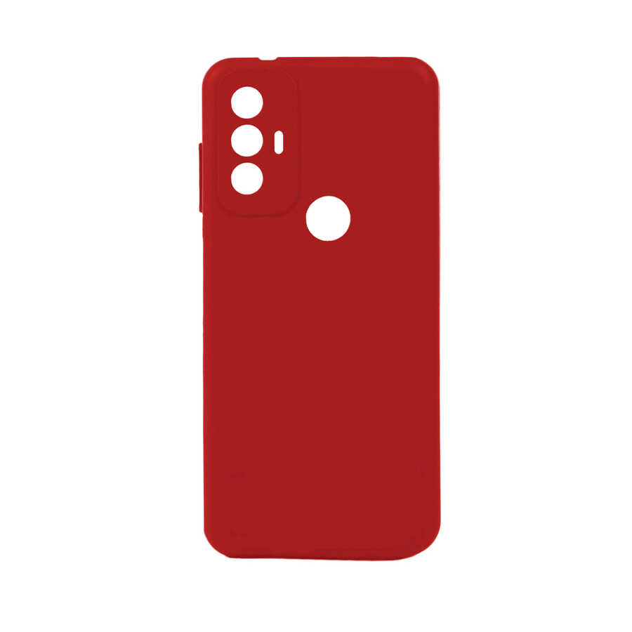 TCL 30 SE Kılıf Zore Biye Silikon Kırmızı