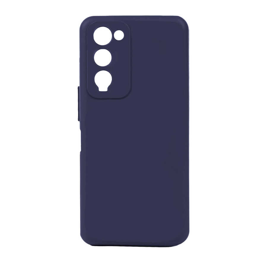 Tecno Camon 18 Kılıf Zore Biye Silikon Lacivert
