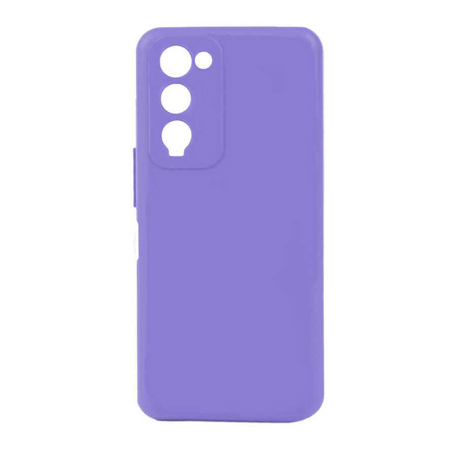 Tecno Camon 18 Kılıf Zore Biye Silikon Lila